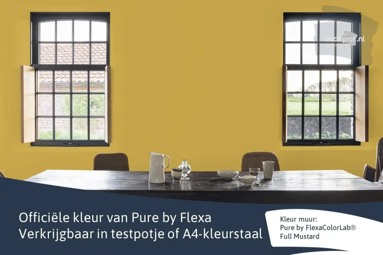 Kleurstaal Flexa Pure Full Mustard