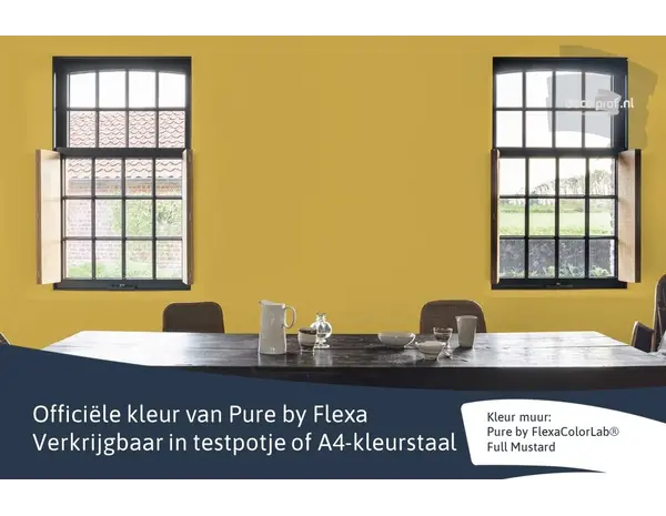 Kleurstaal Flexa Pure Full Mustard
