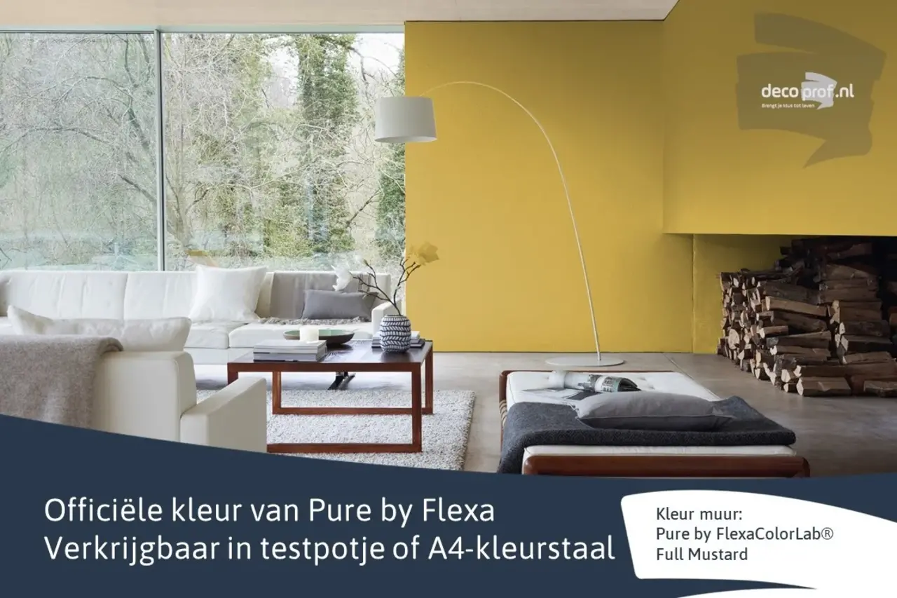 Kleurstaal Flexa Pure Full Mustard