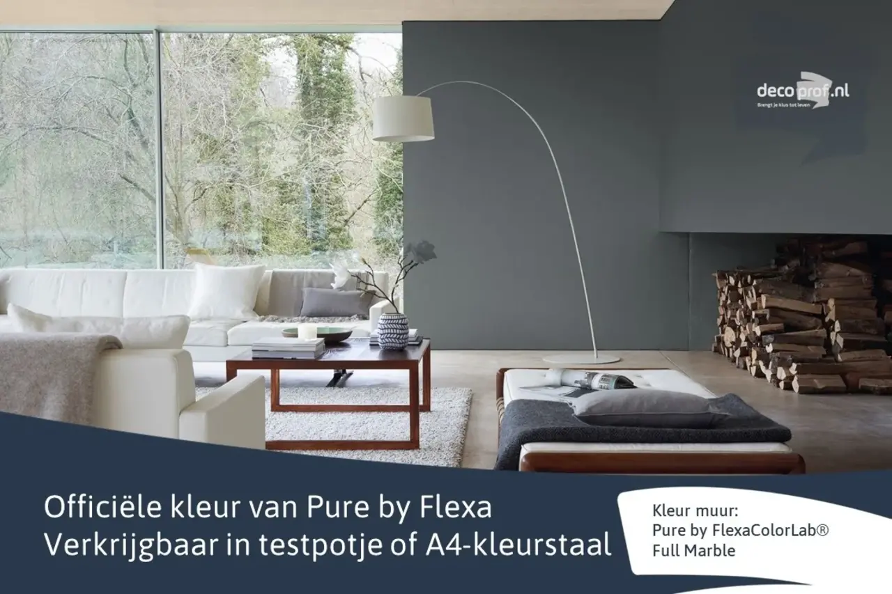 Kleurstaal Flexa Pure Full Marble / RAL 7012 Kleurstaal Flexa Pure Full Marble / RAL 7012