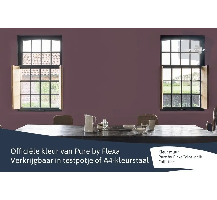 Kleurstaal Flexa Pure Full Lilac - A4 Formaat