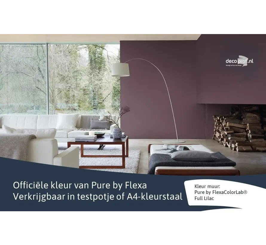 Kleurstaal Flexa Pure Full Lilac - A4 Formaat