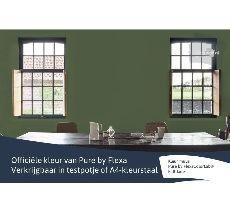 Kleurstaal Flexa Pure Full Jade - A4 Formaat