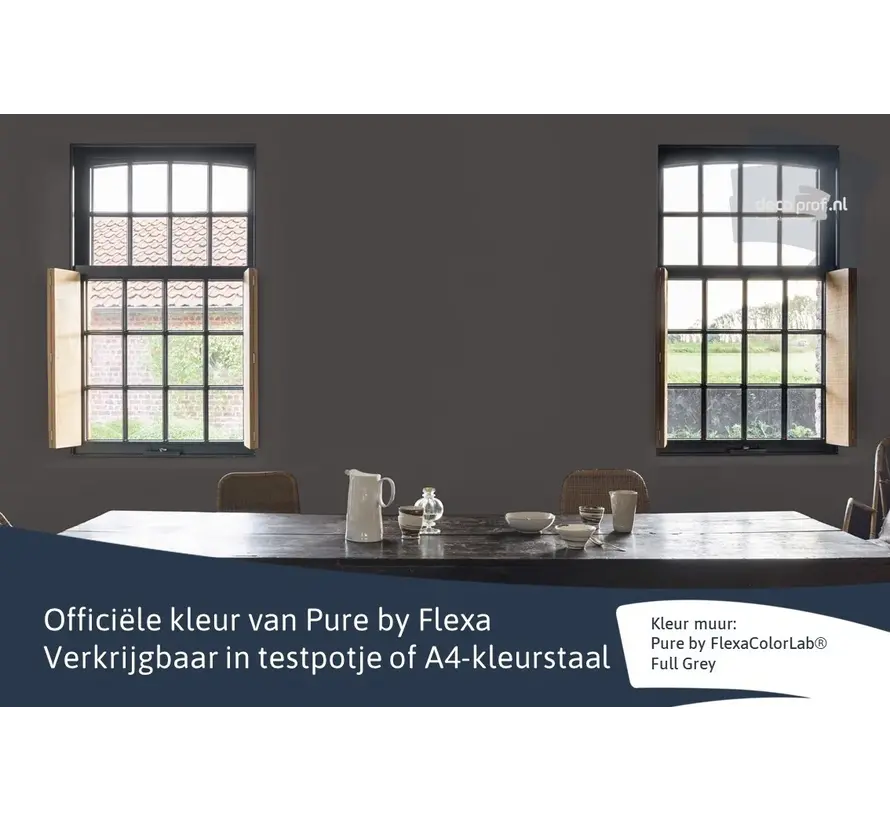 Kleurstaal Flexa Pure Full Grey - A4 Formaat