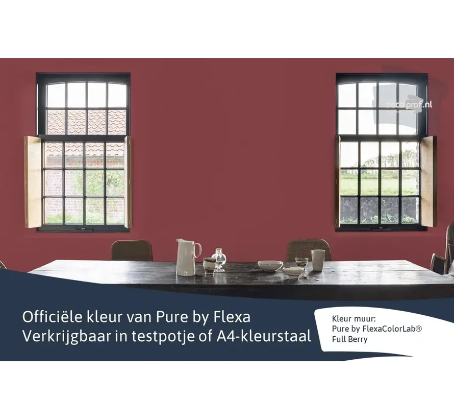 Kleurstaal Flexa Pure Full Berry - A4 Formaat