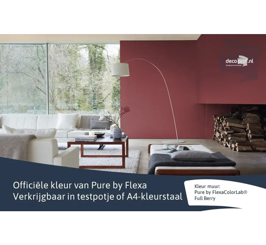 Kleurstaal Flexa Pure Full Berry - A4 Formaat