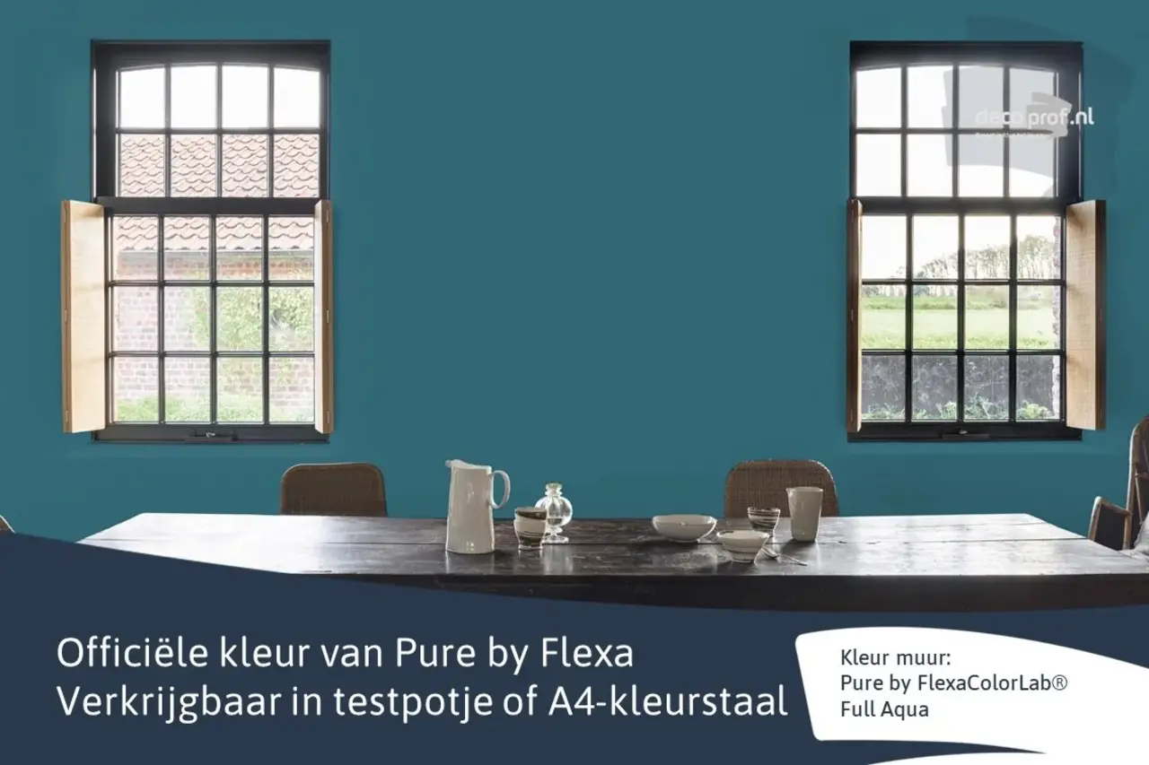 Kleurstaal Flexa Pure Full Aqua