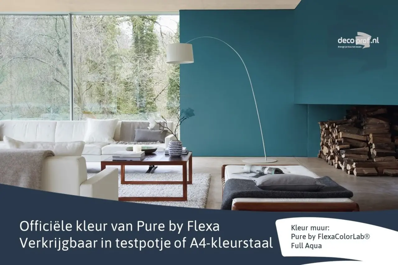 Kleurstaal Flexa Pure Full Aqua