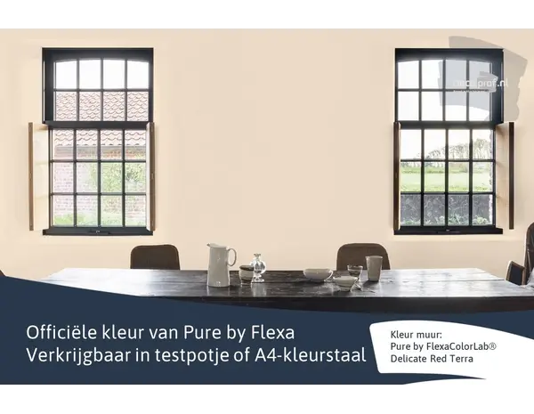 Kleurstaal Flexa Pure Delicate Red Terra