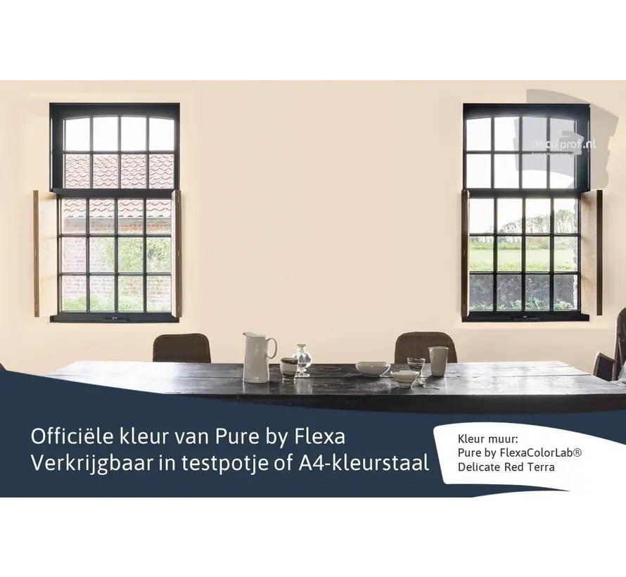 Kleurstaal Flexa Pure Delicate Red Terra - A4 Formaat