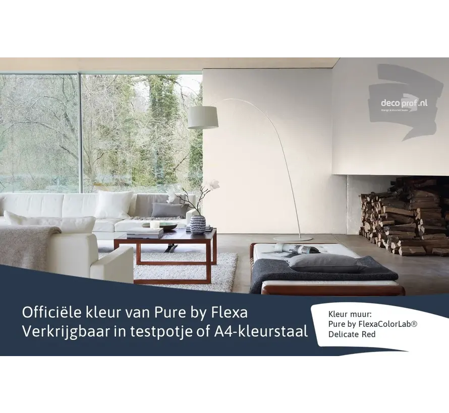 Kleurstaal Flexa Pure Delicate Red - A4 Formaat