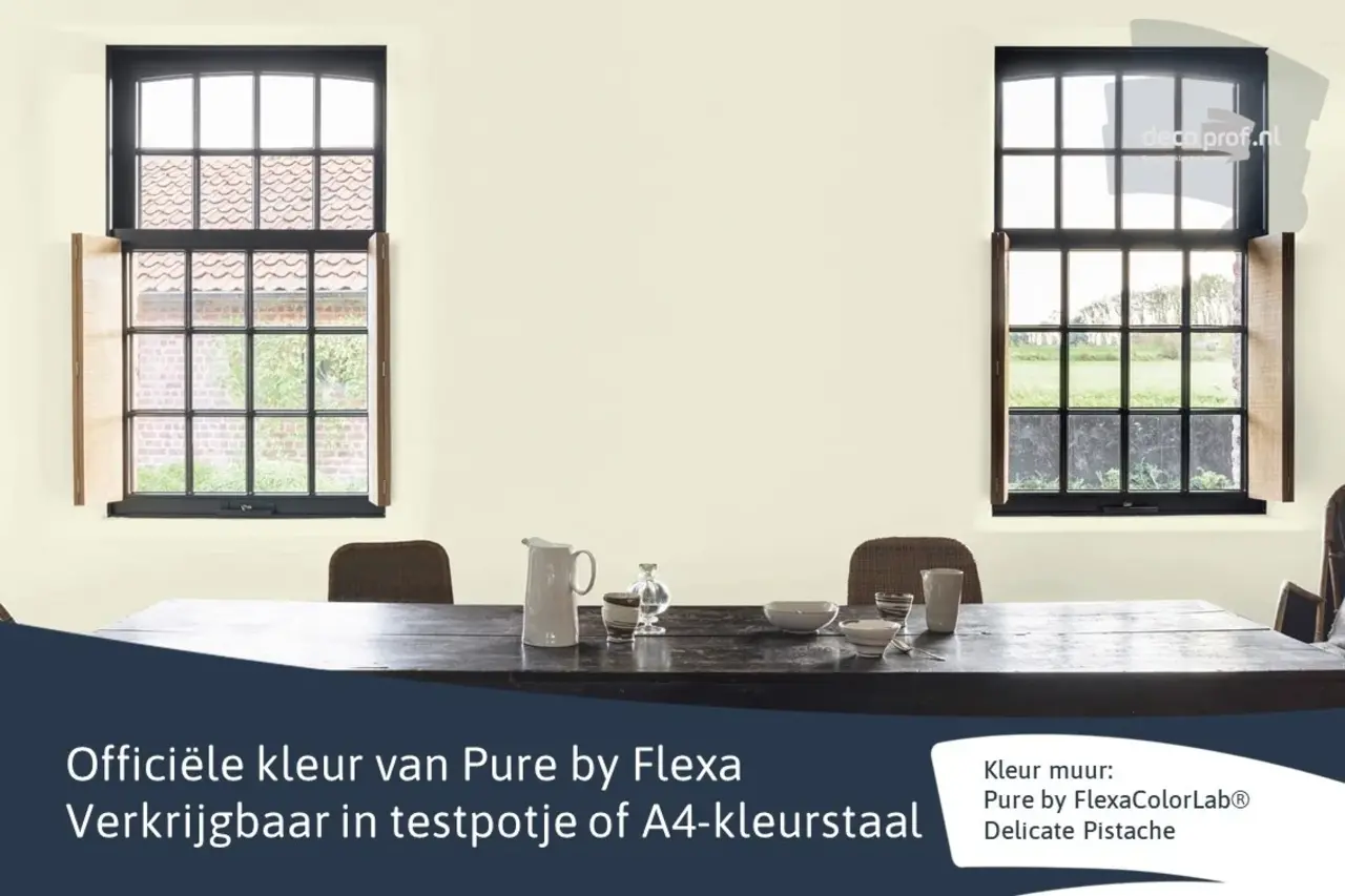 Kleurstaal Flexa Pure Delicate Pistache Kleurstaal Flexa Pure Delicate Pistache