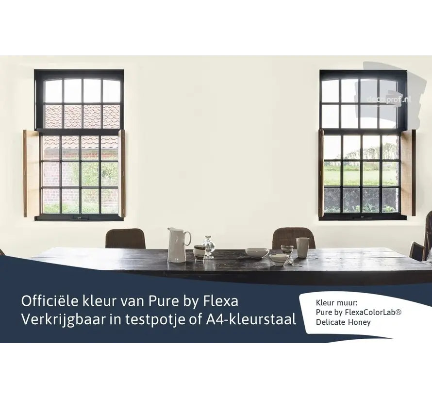 Kleurstaal Flexa Pure Delicate Honey - A4 Formaat