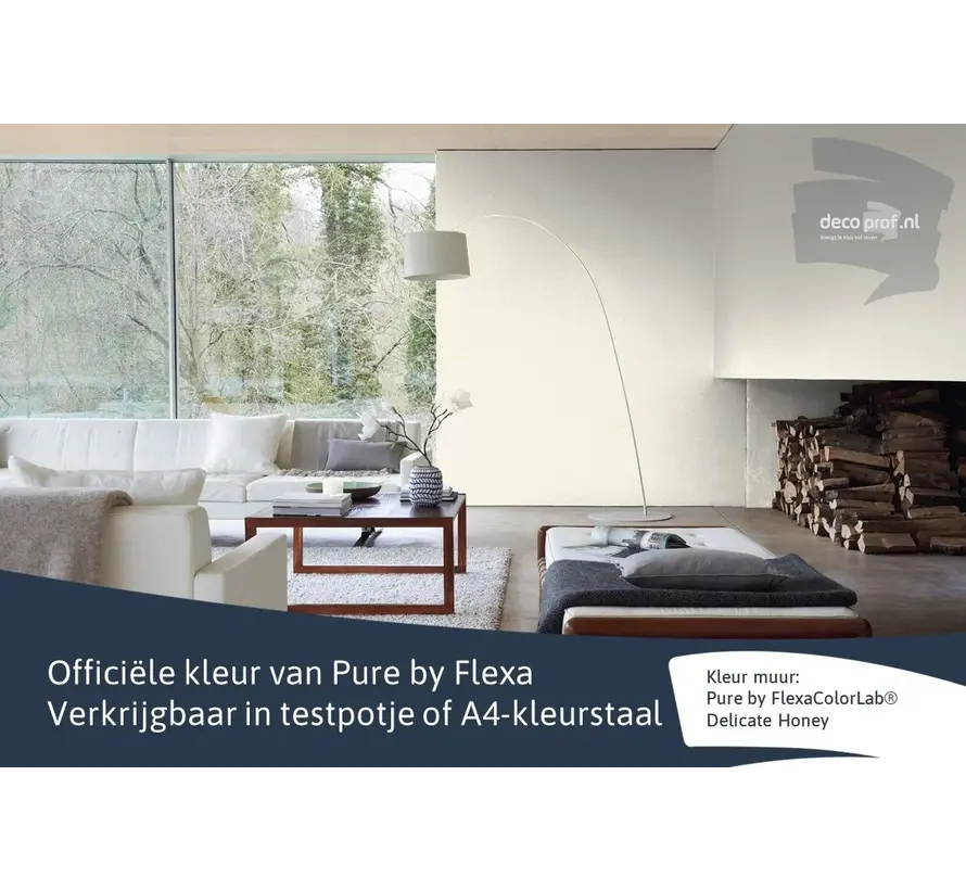 Kleurstaal Flexa Pure Delicate Honey - A4 Formaat