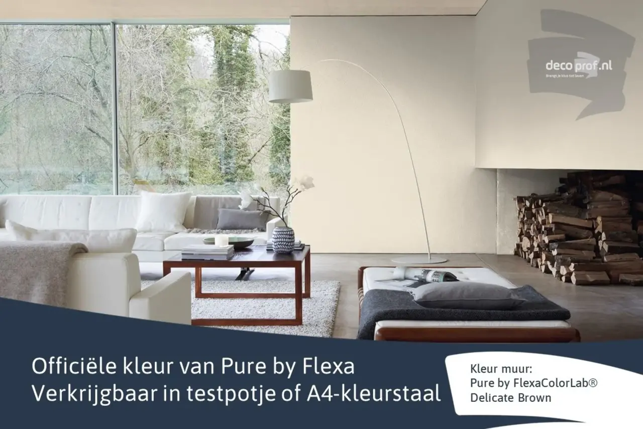 Kleurstaal Flexa Pure Delicate Brown