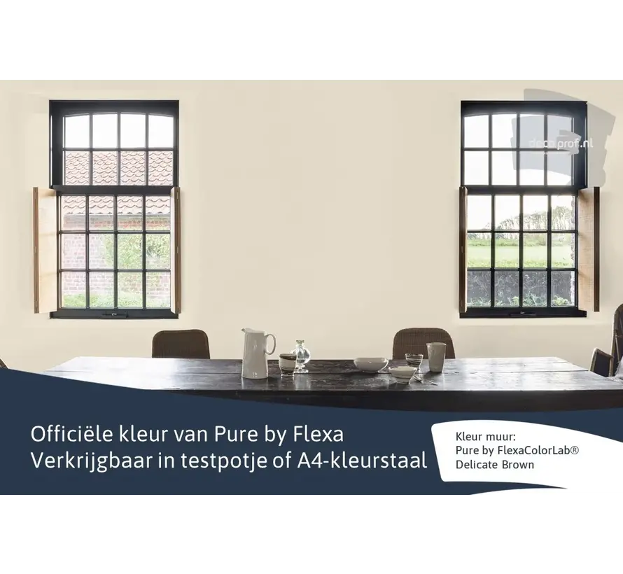 Kleurstaal Flexa Pure Delicate Brown - A4 Formaat