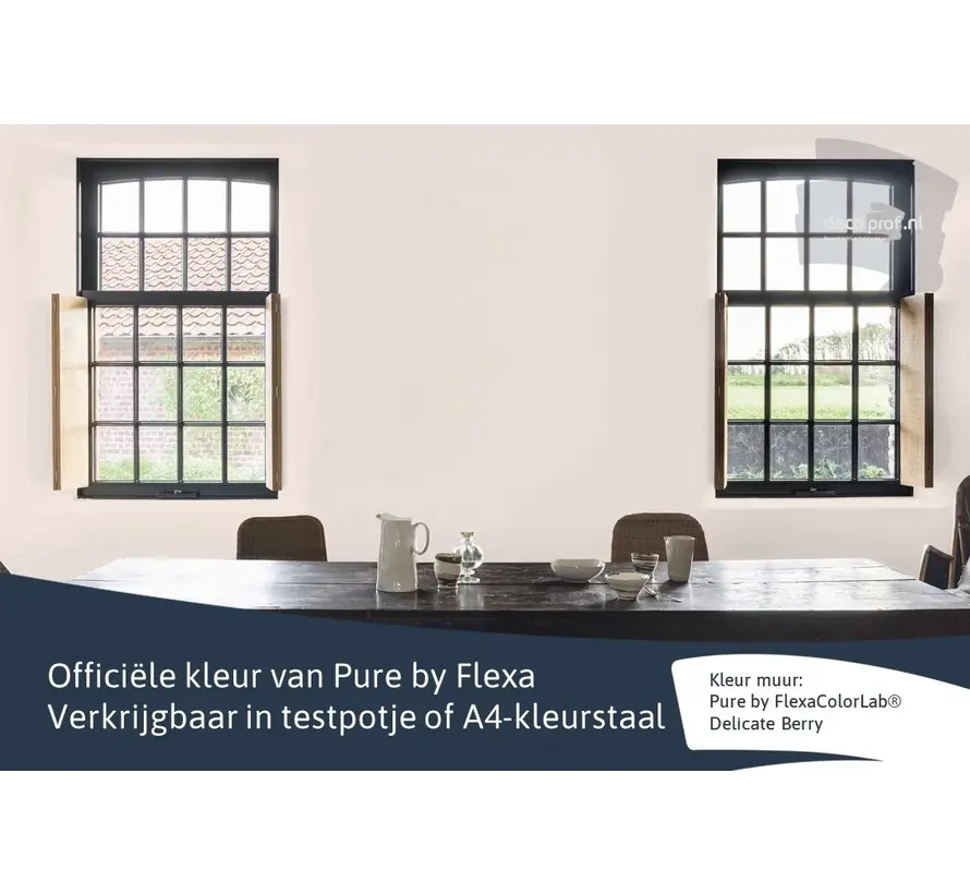 Kleurstaal Flexa Pure Delicate Berry - A4 Formaat