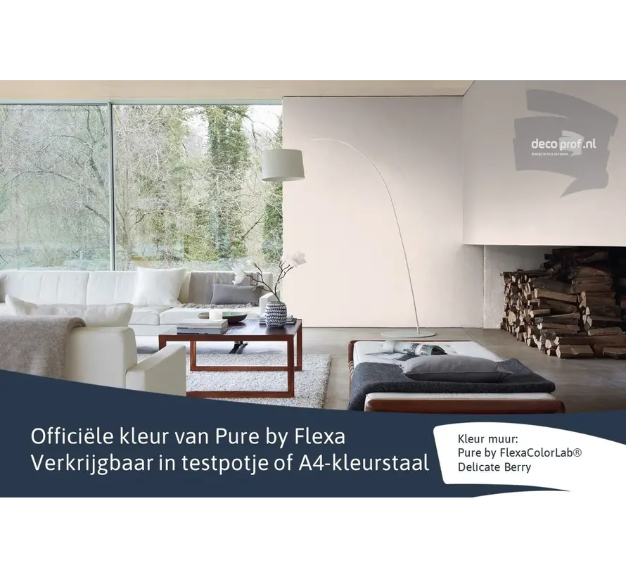 Kleurstaal Flexa Pure Delicate Berry - A4 Formaat