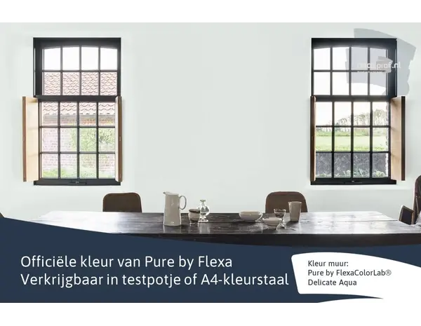 Kleurstaal Flexa Pure Delicate Aqua Kleurstaal Flexa Pure Delicate Aqua
