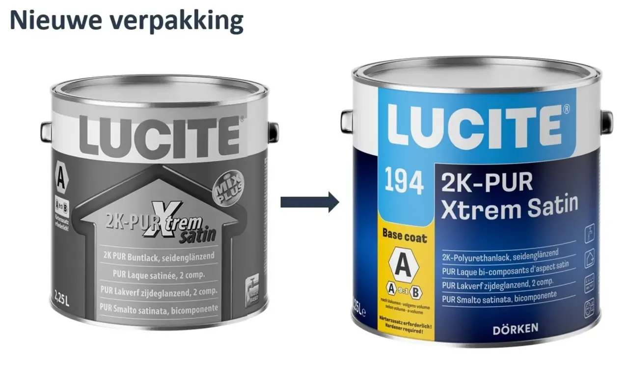 Lucite 194 2K-PUR Xtrem Satin | Let op: exclusief verharder Lucite 194 2K-PUR Xtrem Satin | Let op: exclusief verharder