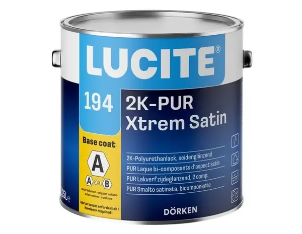 Lucite 194 2K-PUR Xtrem Satin | Let op: exclusief verharder Lucite 194 2K-PUR Xtrem Satin | Let op: exclusief verharder