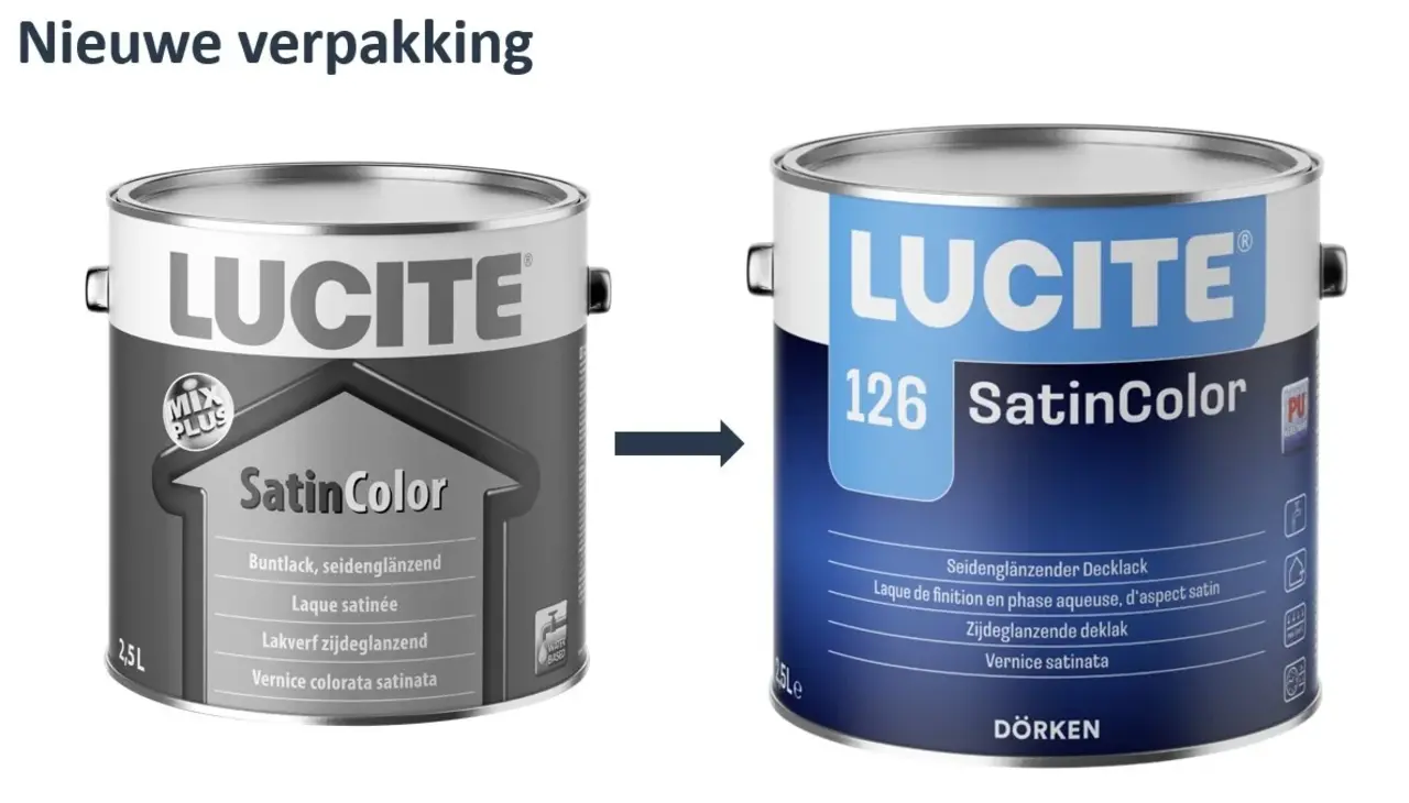 Lucite 126 SatinColor | Zijdeglans Lakverf Binnen & Buiten