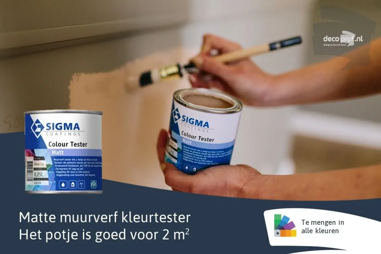 Sigma Colour Tester Matt | Matte Muurverf Kleurtester Sigma Colour Tester Matt | Matte Muurverf Kleurtester