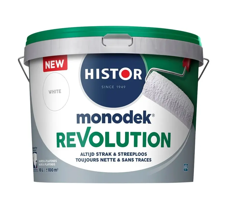 Histor Monodek Revolution Muurverf | Matte Muur- en Plafondverf - 5 LTR 