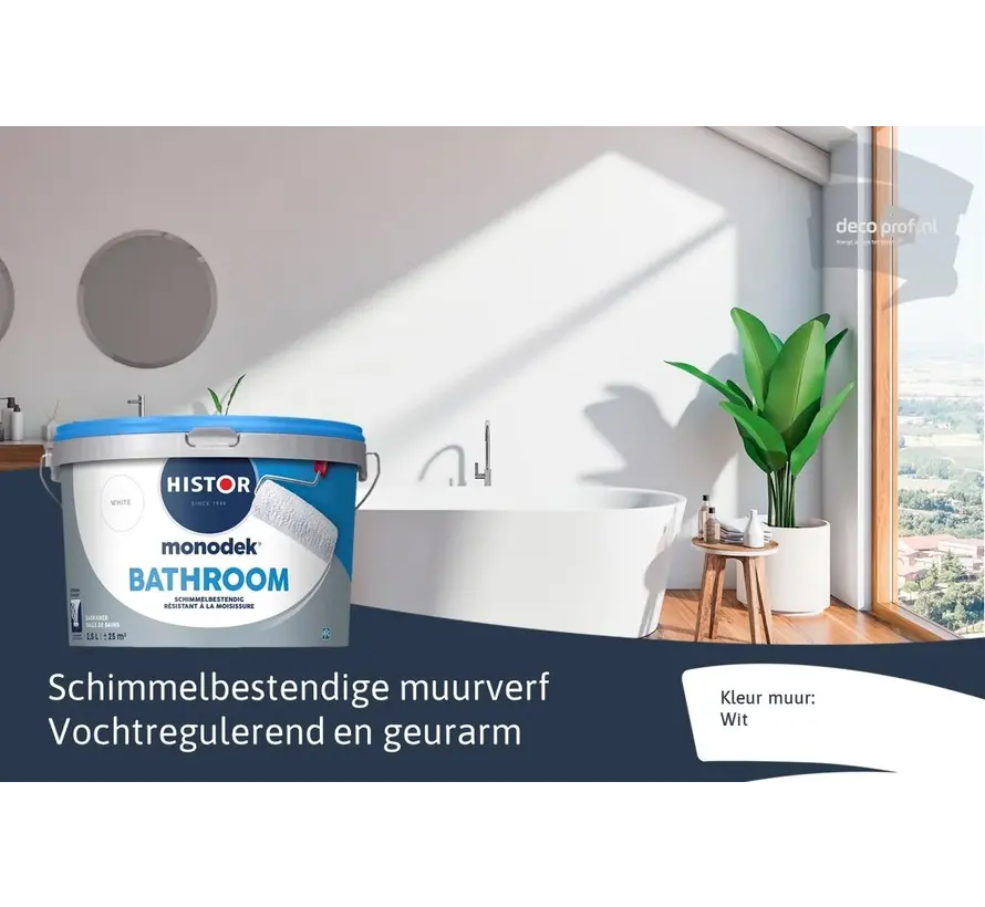 Histor Monodek Badkamer Muurverf - 1 LTR 