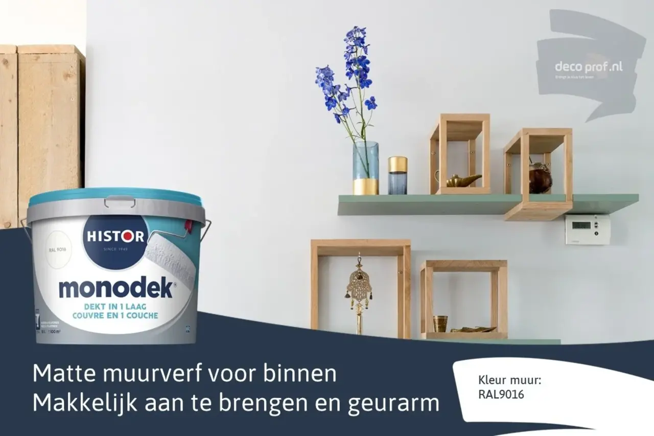 Histor Monodek Muurverf RAL9016 Histor Monodek Muurverf RAL9016