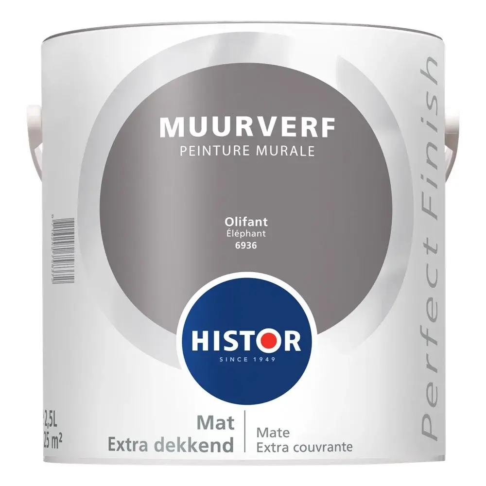Histor Perfect Finish Muurverf Mat Olifant 6936