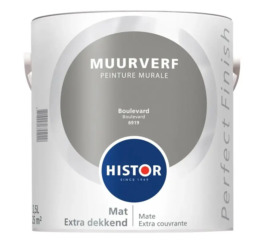 Histor Perfect Finish Muurverf Mat Boulevard 6919 - 2,5 LTR