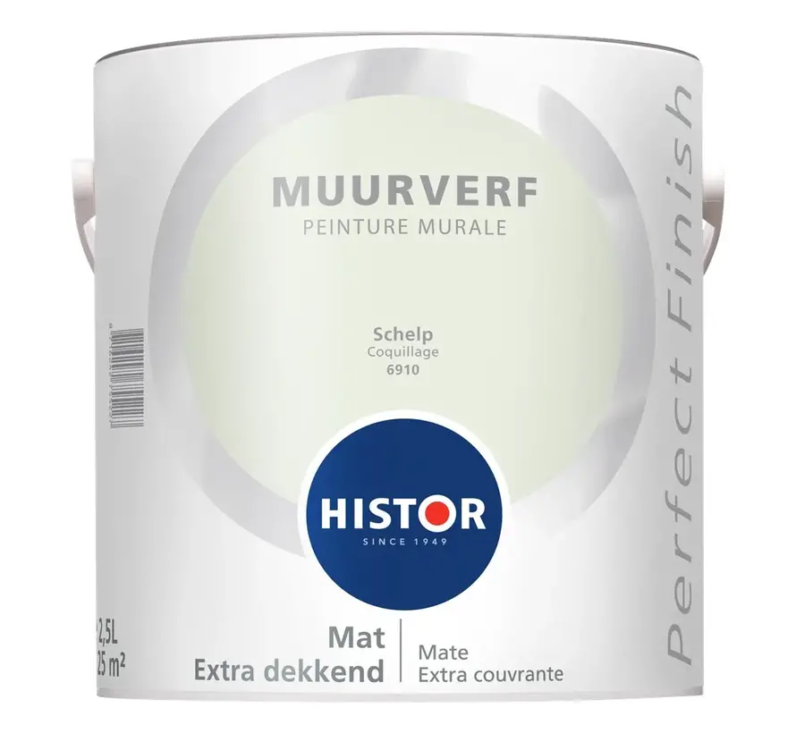 Histor Perfect Finish Muurverf Mat Schelp 6910 - 2,5 LTR