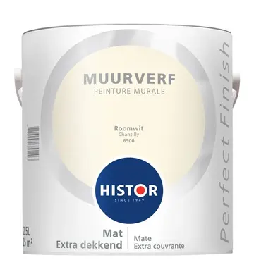 Histor Perfect Finish Muurverf Mat Roomwit 6506