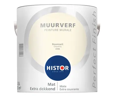 Histor Perfect Finish Muurverf Mat Roomwit 6506