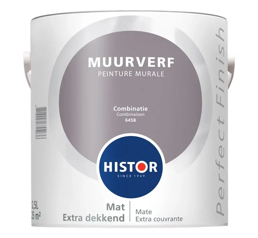 Histor Perfect Finish Muurverf Mat Combinatie 6458 - 2,5 LTR