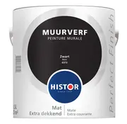 Histor Perfect Finish Muurverf Mat Zwart 6372