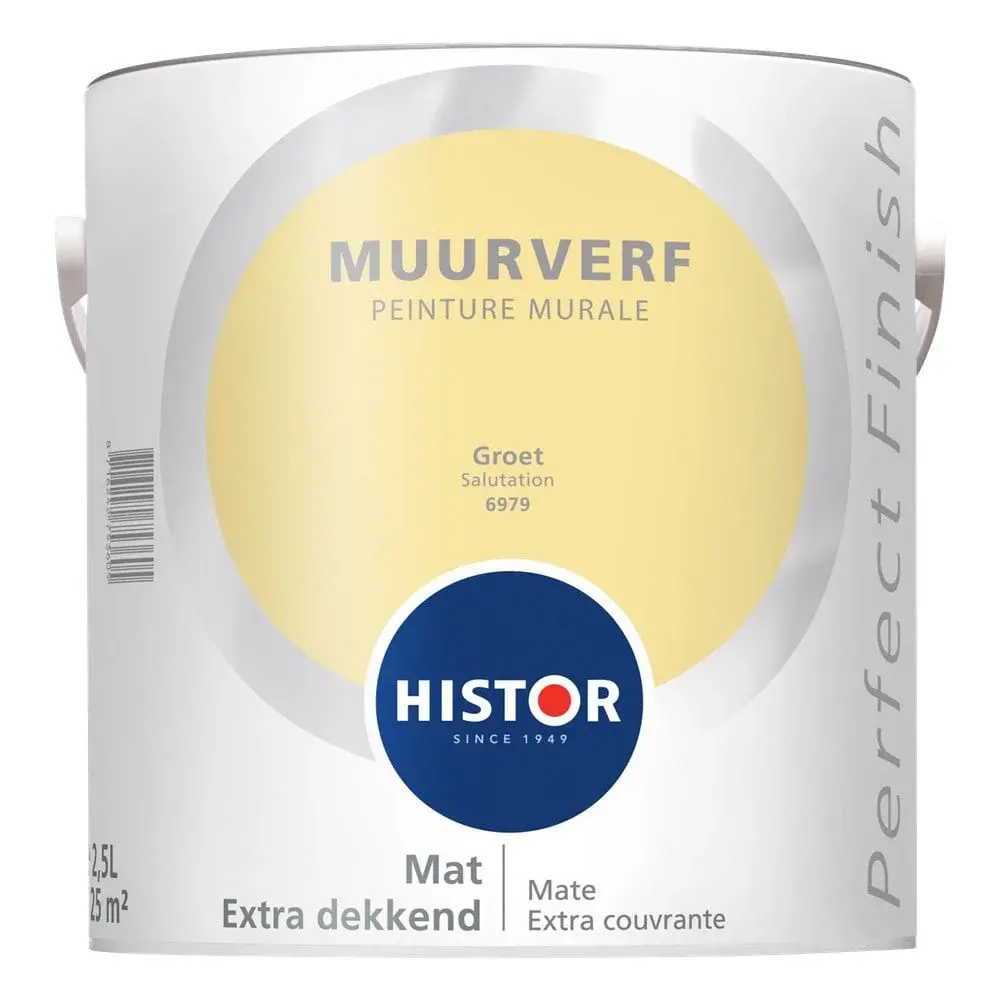Histor Perfect Finish Muurverf Mat Groet 6979 Histor Perfect Finish Muurverf Mat Groet 6979