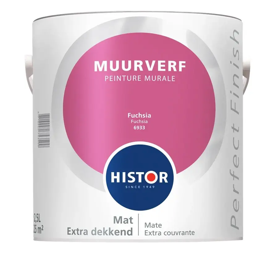 Histor Perfect Finish Muurverf Mat Fuchsia 6933 - 2,5 LTR