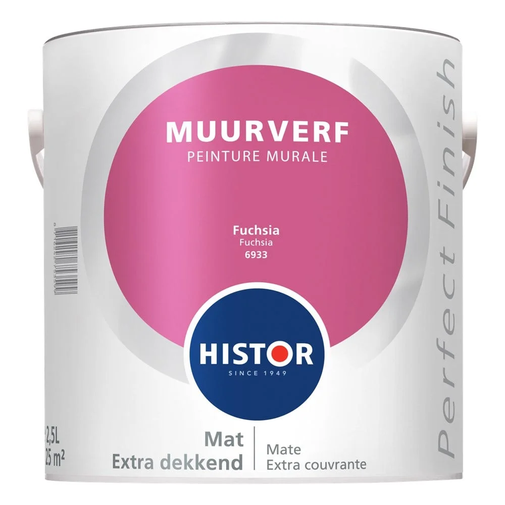 Perfect Finish Muurverf Mat Fuchsia 6933 | 2,5 LTR