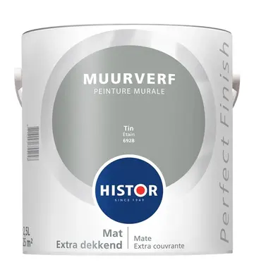 Histor Perfect Finish Muurverf Mat Tin 6928