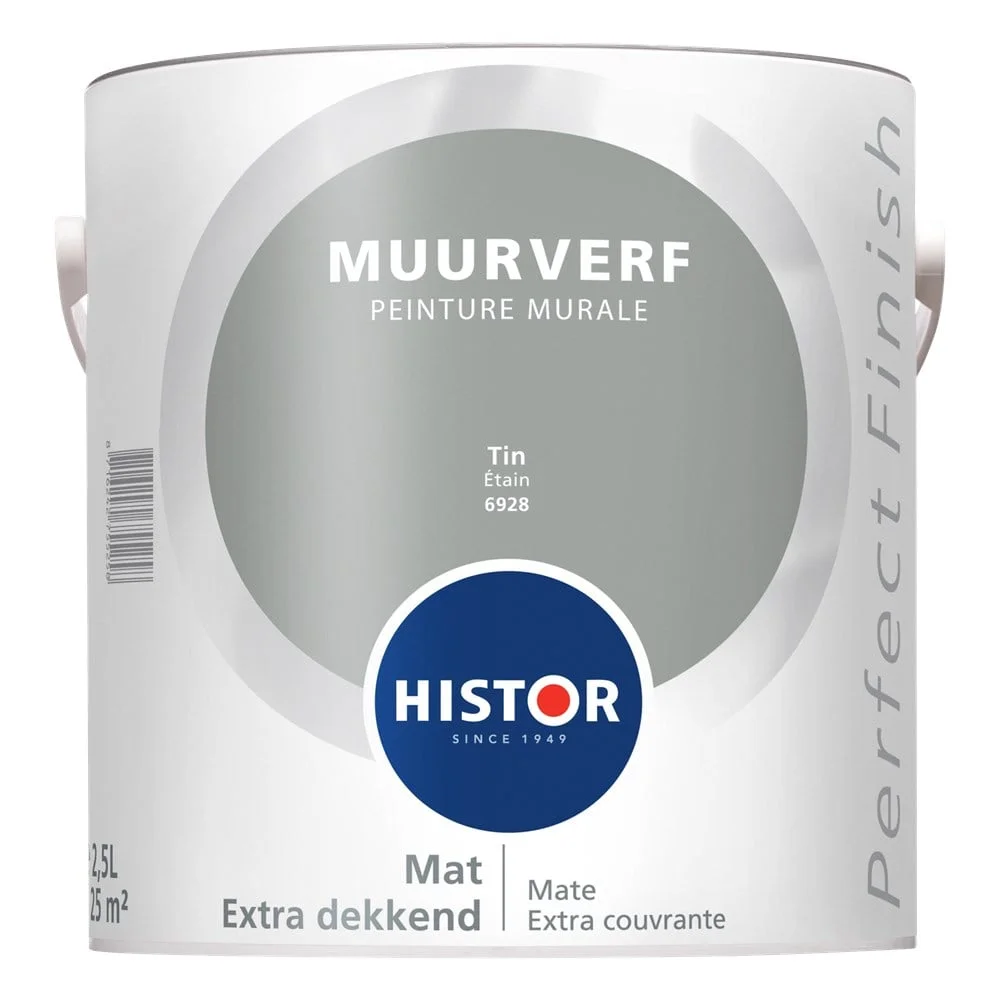 Perfect Finish Muurverf Mat Tin 6928 | 2,5 LTR