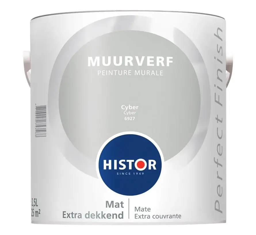 Histor Perfect Finish Muurverf Mat Cyber 6927 - 2,5 LTR