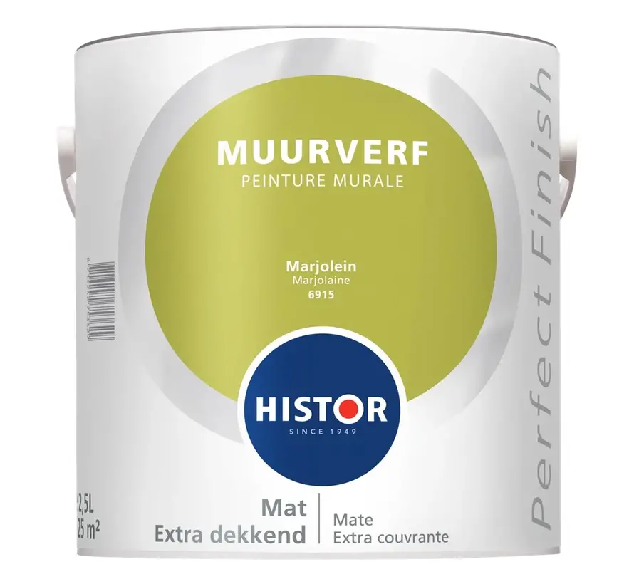 Histor Perfect Finish Muurverf Mat Marjolein 6915 - 2,5 LTR