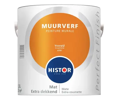 Histor Perfect Finish Muurverf Mat Vuurpijl 6781