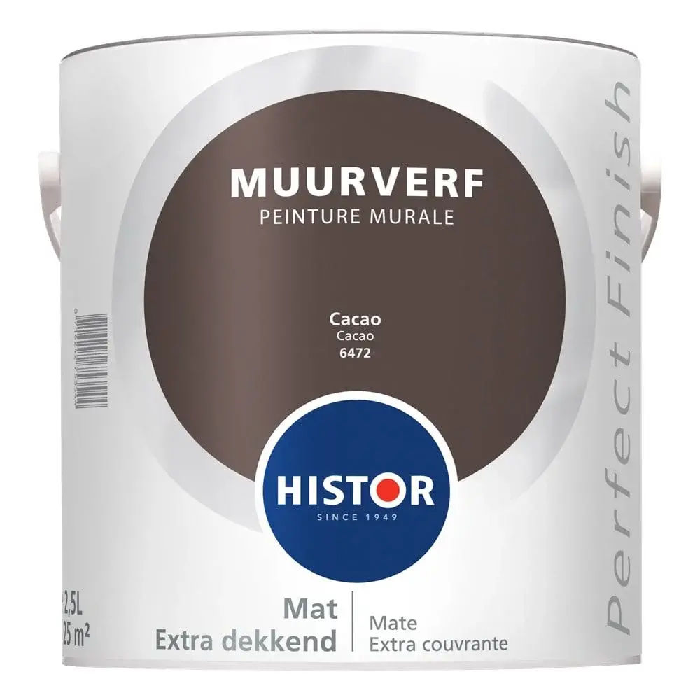 Histor Perfect Finish Muurverf Mat Cacao 6472 Histor Perfect Finish Muurverf Mat Cacao 6472