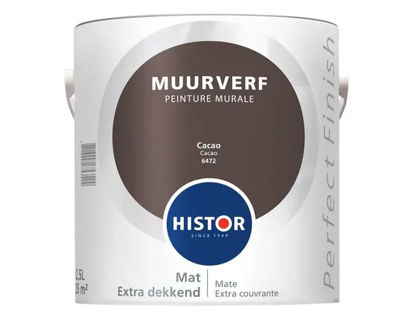 Histor Perfect Finish Muurverf Mat Cacao 6472 Histor Perfect Finish Muurverf Mat Cacao 6472