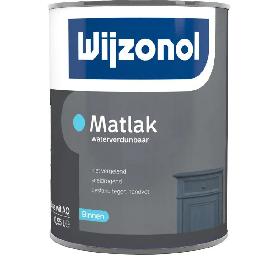 Wijzonol Matlak Waterverdunbaar | Lakverf Binnen - 500 ML 