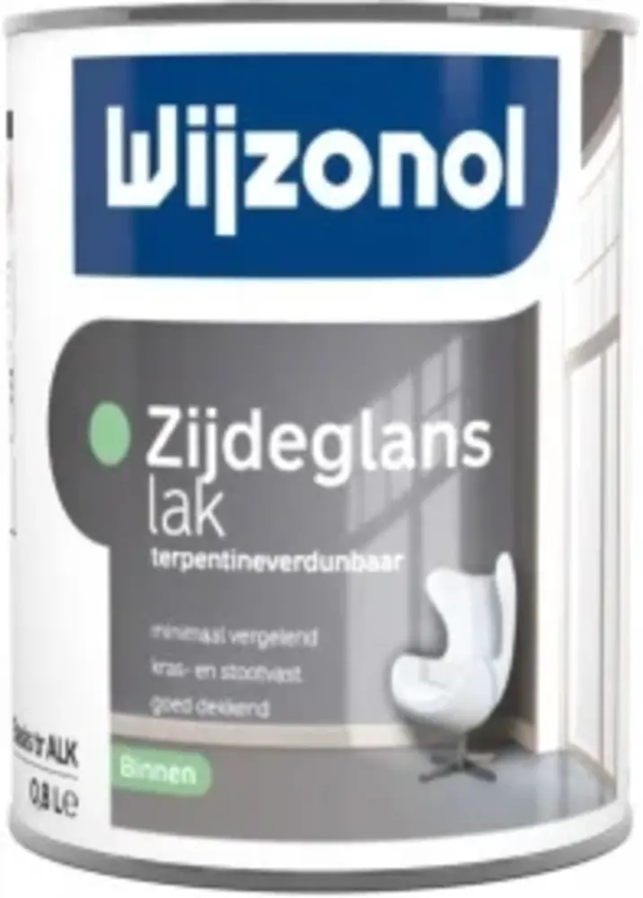 Wijzonol Zijdeglanslak Terpentineverdunbaar | Lakverf Binnen