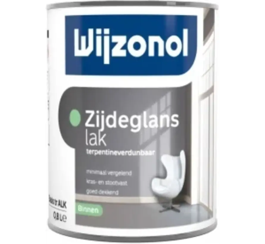 Wijzonol Zijdeglanslak Terpentineverdunbaar | Lakverf Binnen - 250 ML 